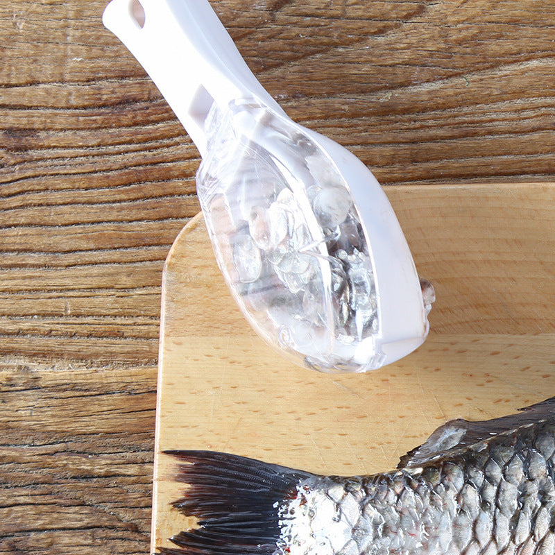 Spazzola per la pelle del pesce, raschiatura, spazzola per squame di pesce, grattugia, smontaggio rapido, coltello per pesce pulito
