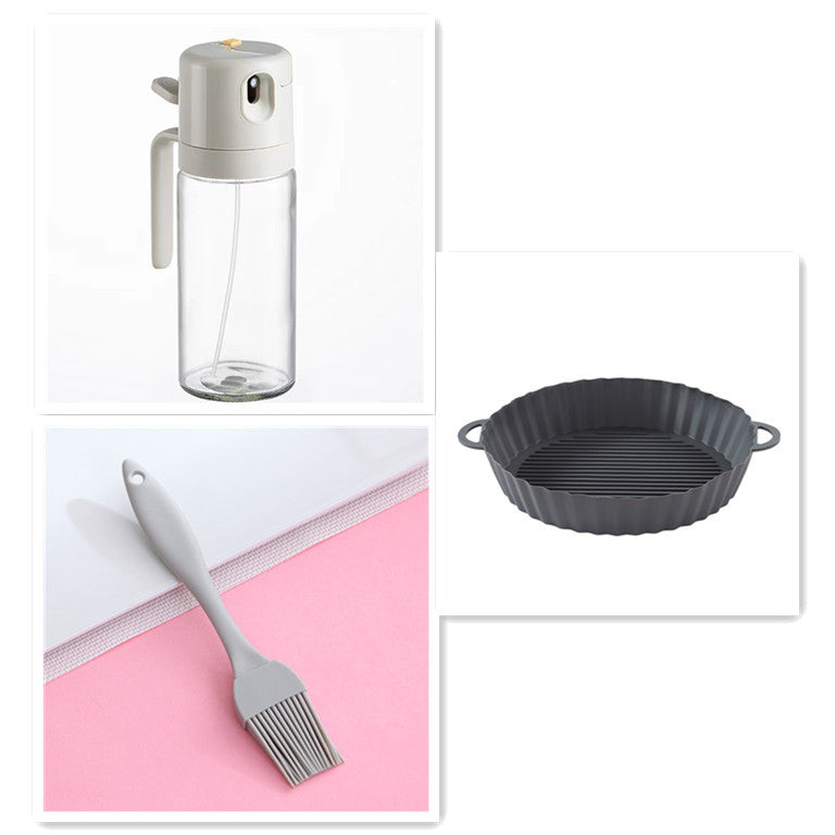 2 in 1 spruzzatore per olio, erogatore per olio da cucina per barbecue, erogatore per olio d'oliva, spruzzatore per cucina e cottura al forno