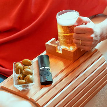 Sofa Arm Tray with Cup Holder
