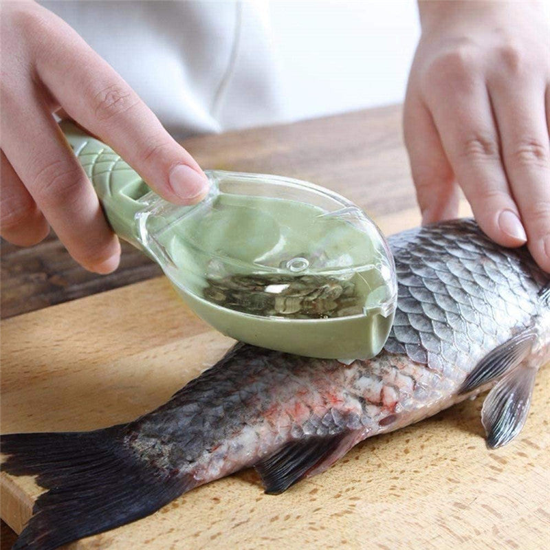 Spazzola per la pelle del pesce, raschiatura, spazzola per squame di pesce, grattugia, smontaggio rapido, coltello per pesce pulito