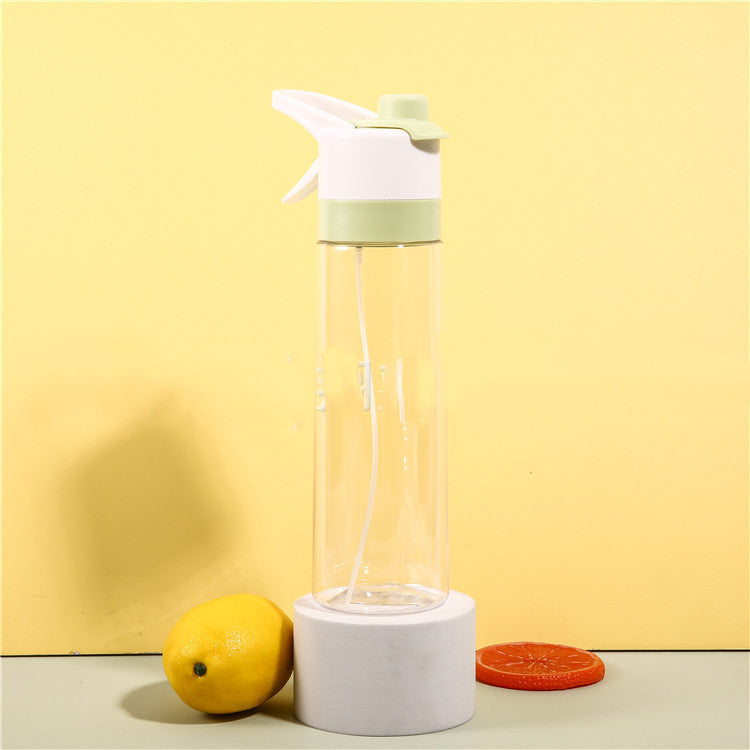 Bottiglia d'acqua spray per ragazze, sport all'aria aperta, fitness, tazza d'acqua, grande capacità, bottiglia spray