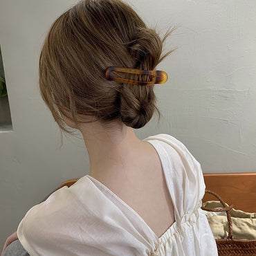 Irregular Ink Color Matte Simple Special-interest Design Duckbilled Hair Accessories