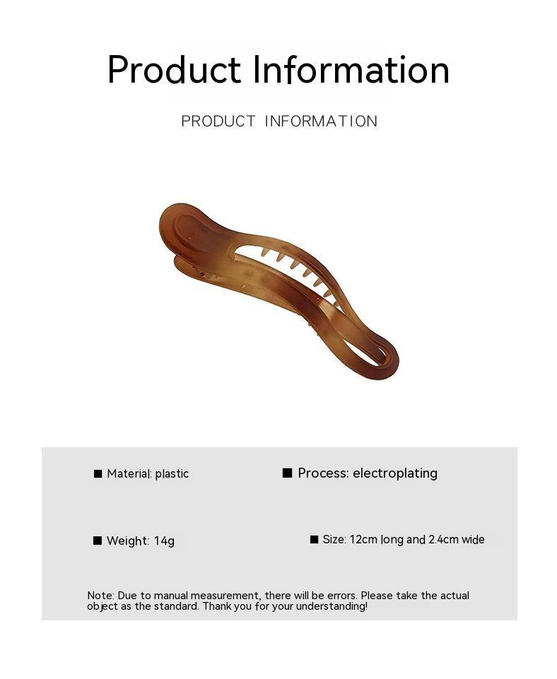 Irregular Ink Color Matte Simple Special-interest Design Duckbilled Hair Accessories
