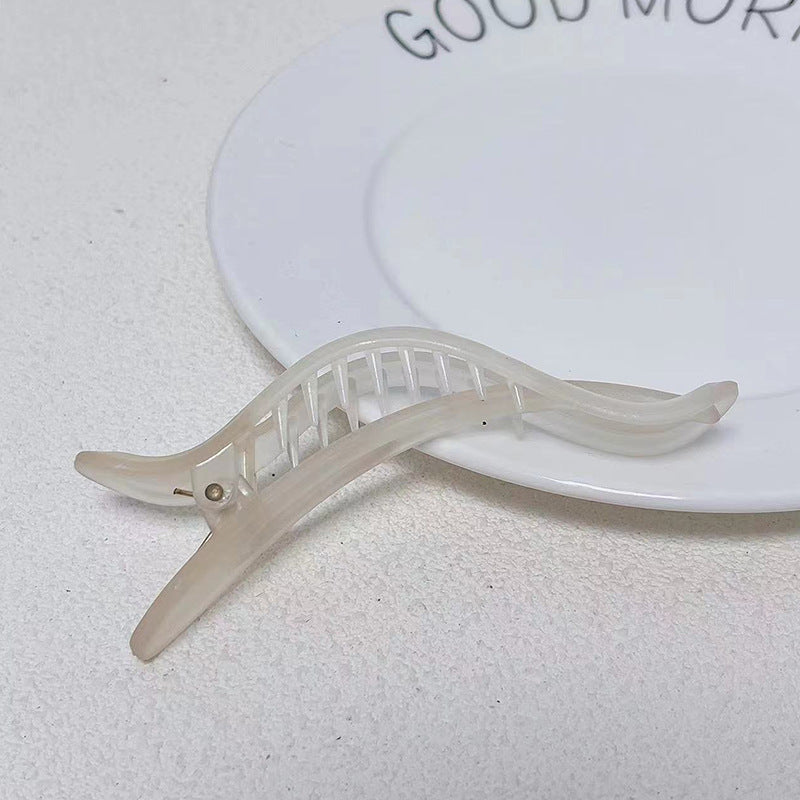 Irregular Ink Color Matte Simple Special-interest Design Duckbilled Hair Accessories
