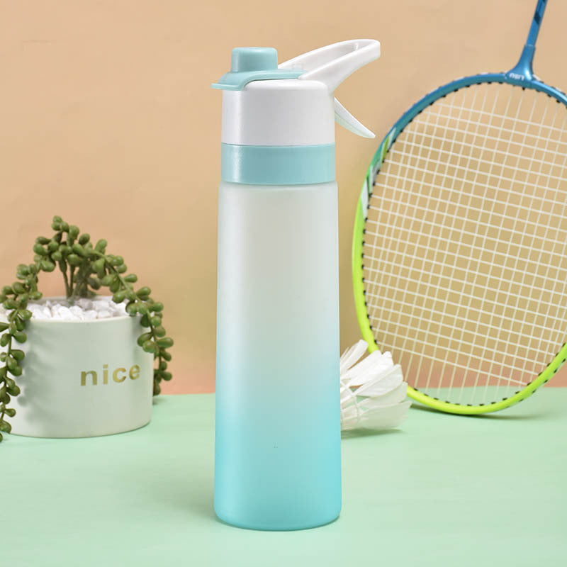 Bottiglia d'acqua spray per ragazze, sport all'aria aperta, fitness, tazza d'acqua, grande capacità, bottiglia spray