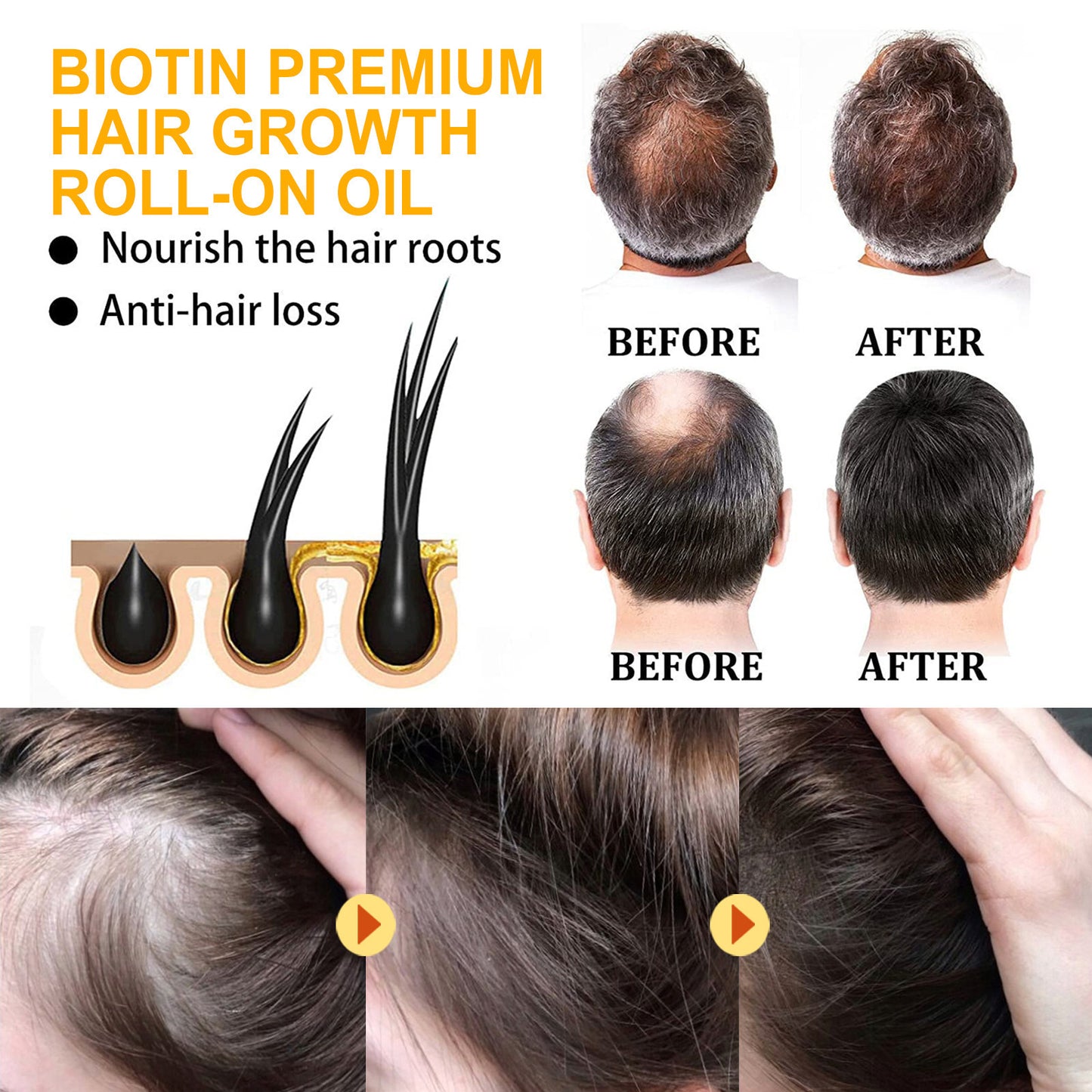 Shampoo Purificante Biotina EEHLOE - Capelli Densi e Voluminosi