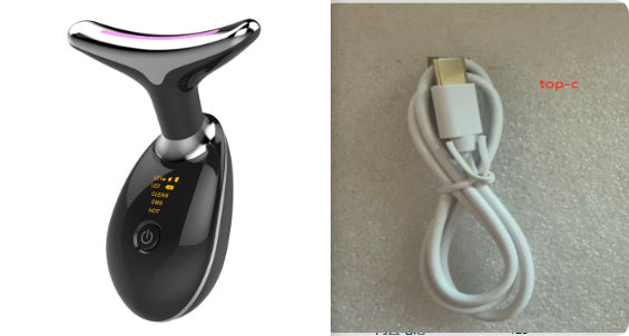 Massaggiatore termico EMS per il sollevamento e il rassodamento del collo, microcorrente elettrica, rimozione delle rughe