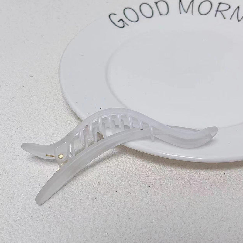 Irregular Ink Color Matte Simple Special-interest Design Duckbilled Hair Accessories