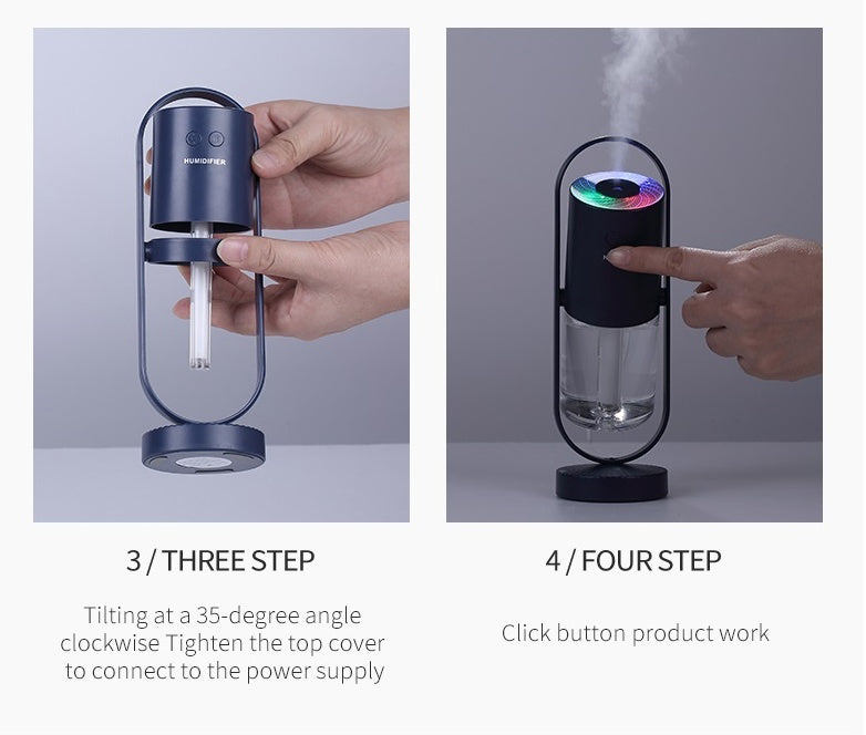 Umidificatore USB Magic Shadow - Luci Notturne Proiezione Casa Auto