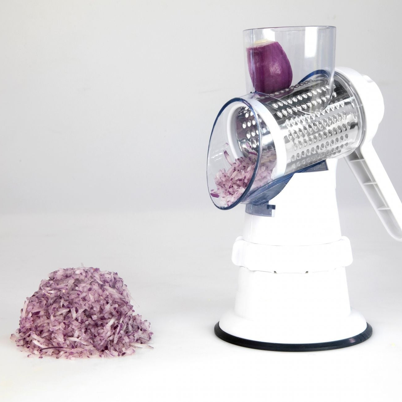 Affettatrice per verdure 3 in 1, accessori da cucina manuali, grattugia per tagliaverdure, tritatutto rotondo