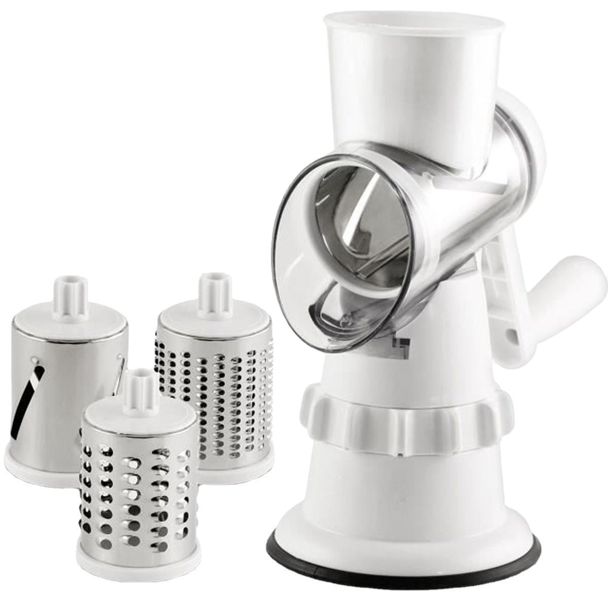 Affettatrice per verdure 3 in 1, accessori da cucina manuali, grattugia per tagliaverdure, tritatutto rotondo