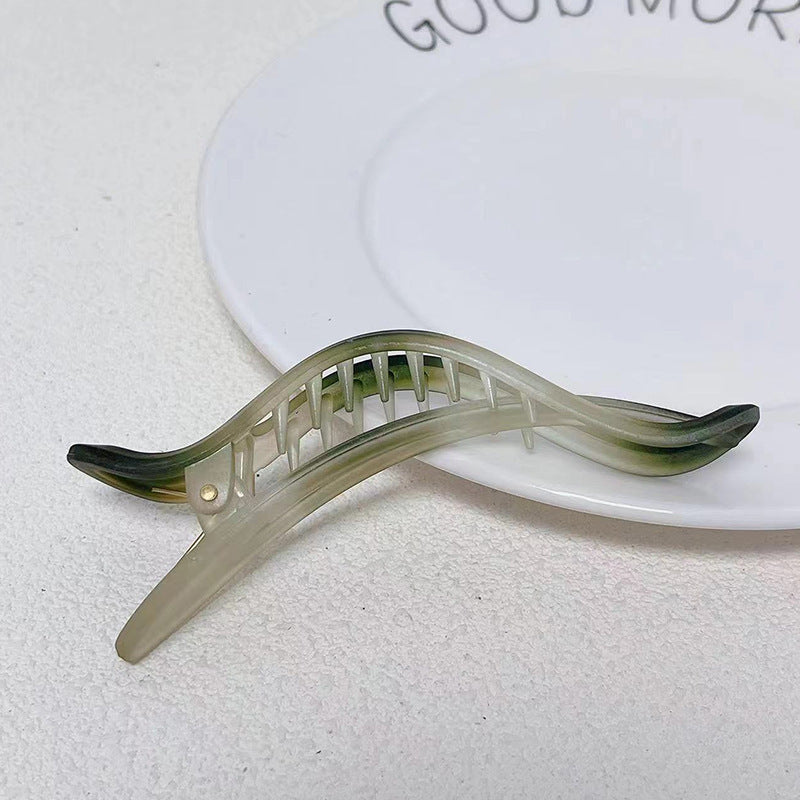 Irregular Ink Color Matte Simple Special-interest Design Duckbilled Hair Accessories
