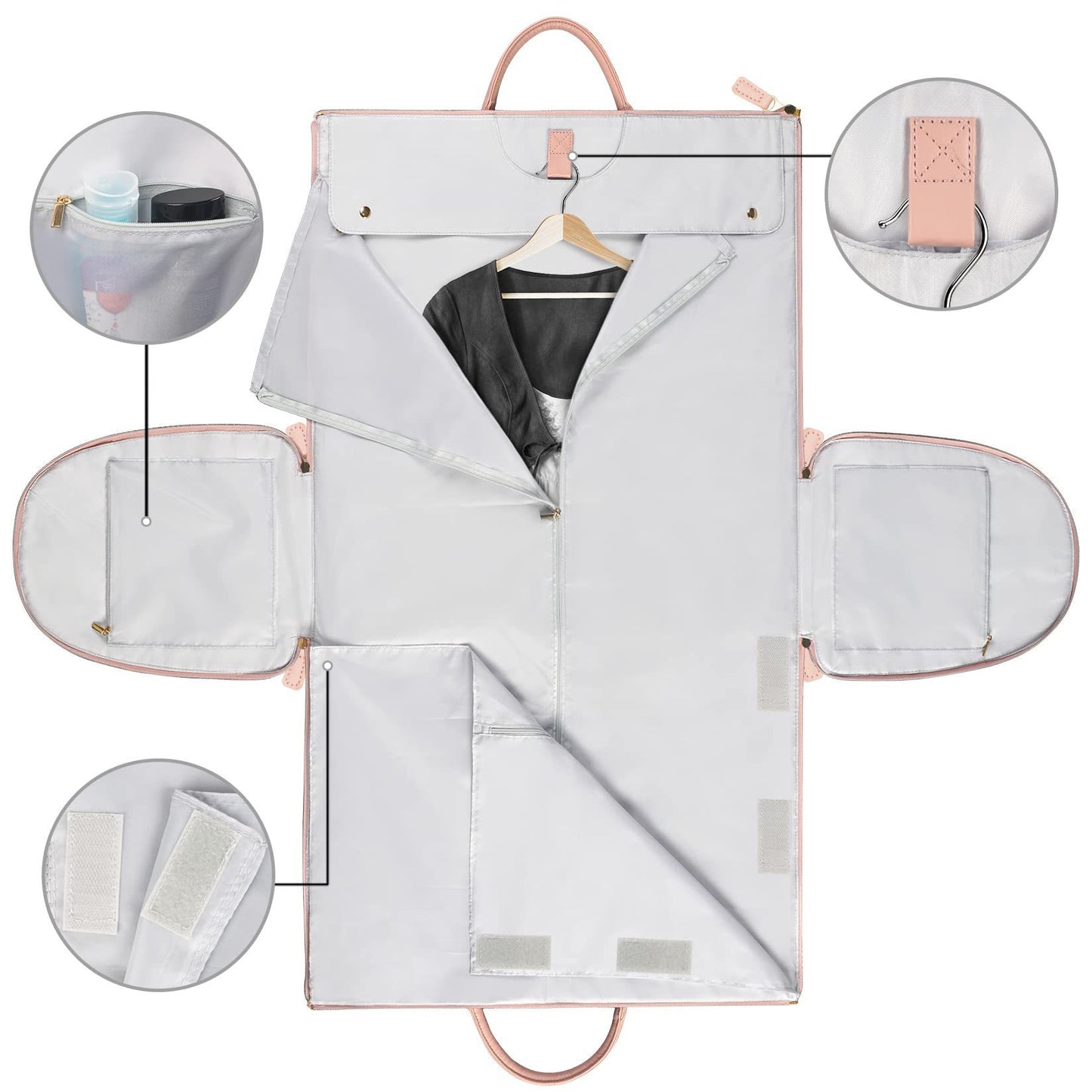 Borsa da viaggio di grande capacità, borsa da donna pieghevole, borsa impermeabile per vestiti